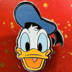 Authentic Disney Trading Pin Donald Duck Smiling Face Pin With Blue Hat